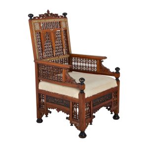 كرسي بوسادة مخملية